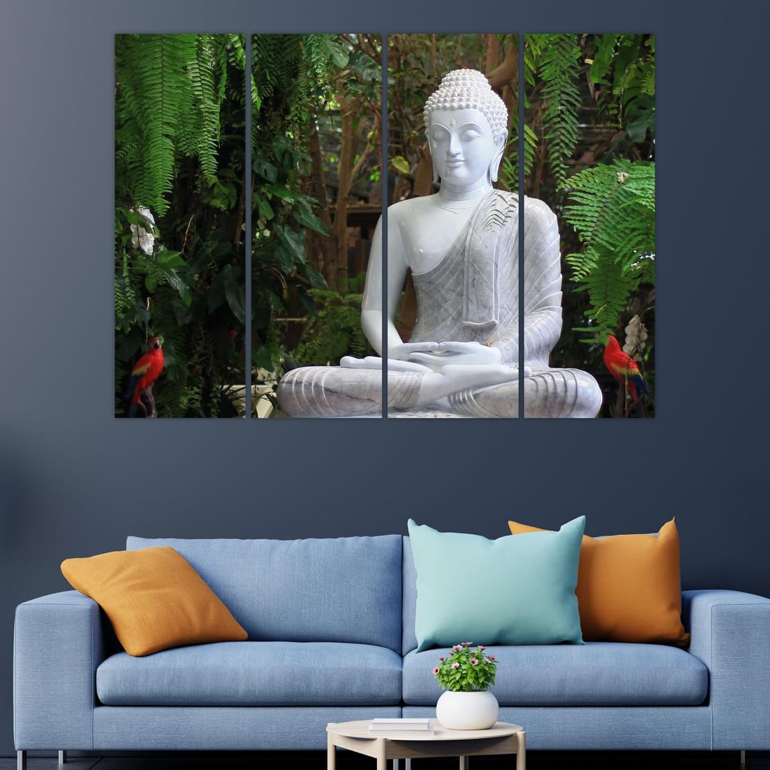 inep-b0cghwtm8v-buddha-tiful-4-panel-framed-wall-art-that_ll-zen-your-walls---ready-to-hang-multi-frame-bliss-(33x24-inches)-hanging-perfectly-over-a-wooden-console..jpg